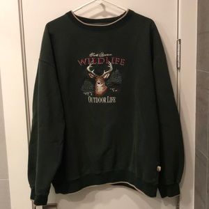 Embroidered North American Wildlife Sweatshirt